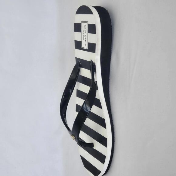 Kate Spade Striped Flip Flops 10 Stylish Summer Sandals - Picture 4 of 9